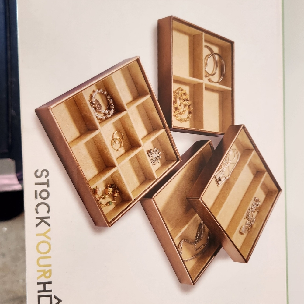 Jewelry trays- Set of 4 BRAND NEW!!